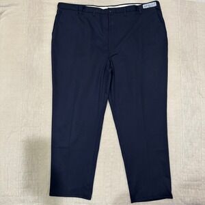 Cintas ComfortFLEX Mens Navy Blue Work Trousers Flat Front Pants 52x31 #945-20‎